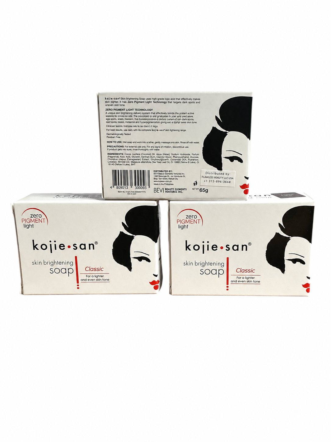 Kojie San Kojic Acid Soap 3-Pack (65g each)