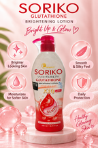 SORIKO Vitamin C & Glutathione Body Lotion (500 ml) – Daily Radiance & Protective Moisture