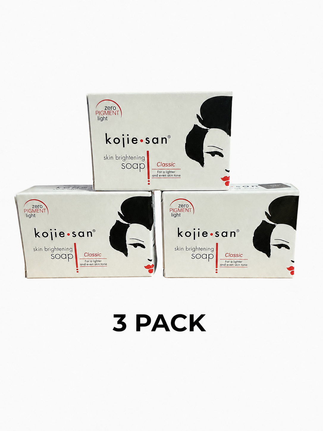 Kojie San Kojic Acid Soap 3-Pack (65g each)