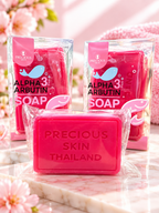Precious Skin Thailand Alpha Arbutin 3+ Collagen Brightening Soap (80g) ✨ Glow Face & Body Bar
