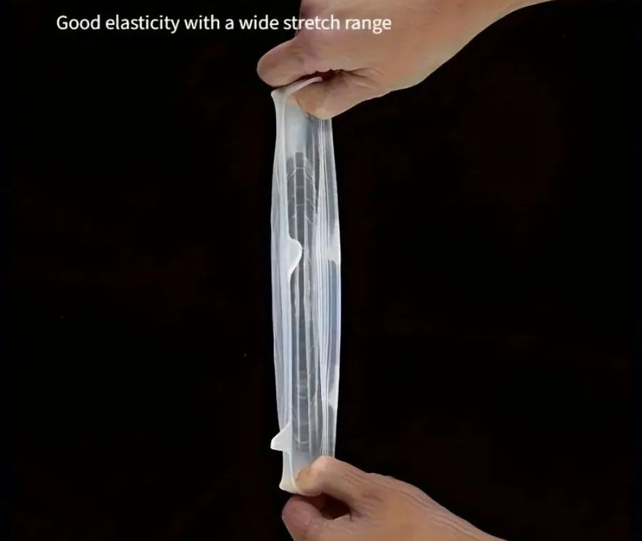 Silicone Stretch Lids 6-Pack - Reusable Airtight Food Covers