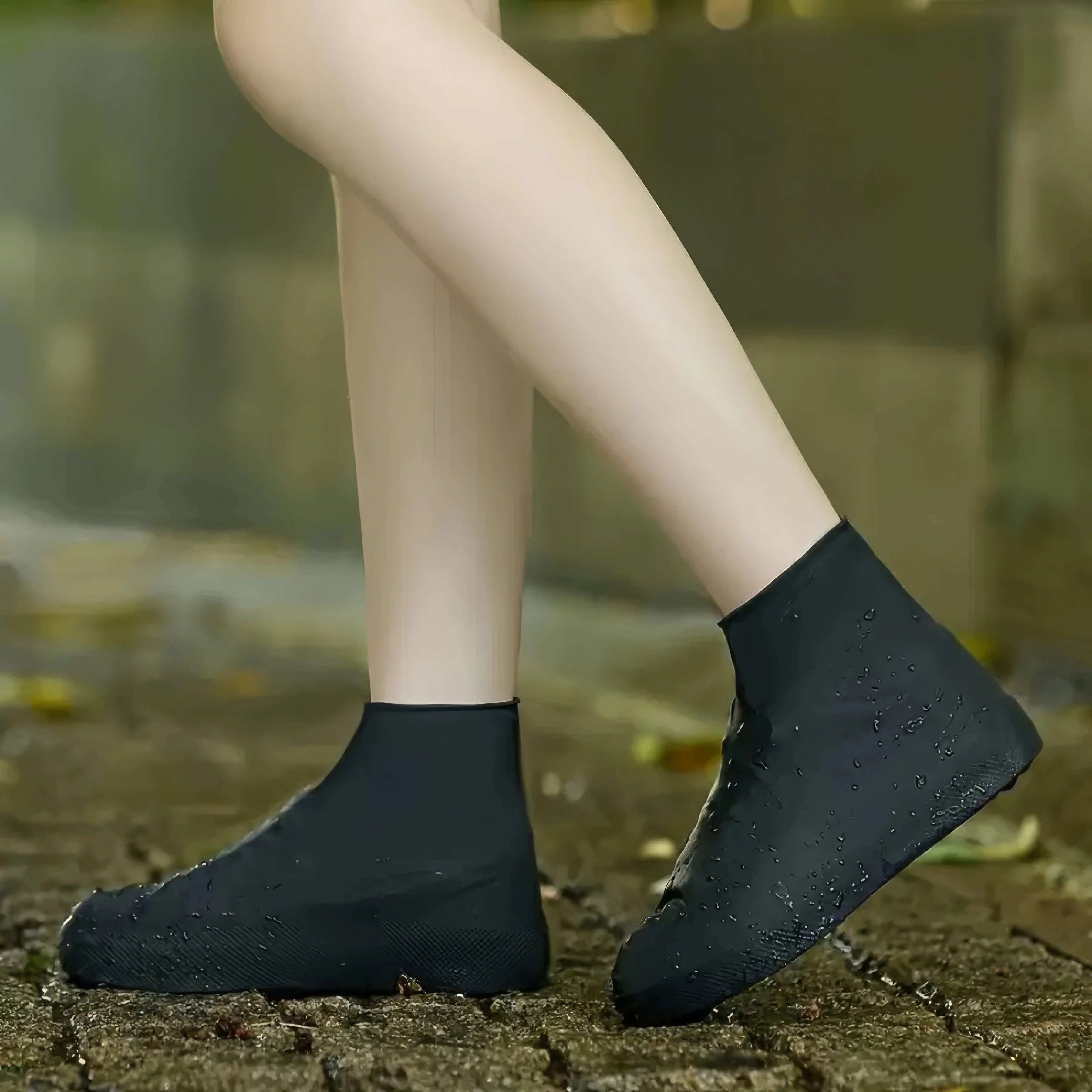 Waterproof Shoe Covers - Reusable Rain Boot Protectors (2 Pairs)