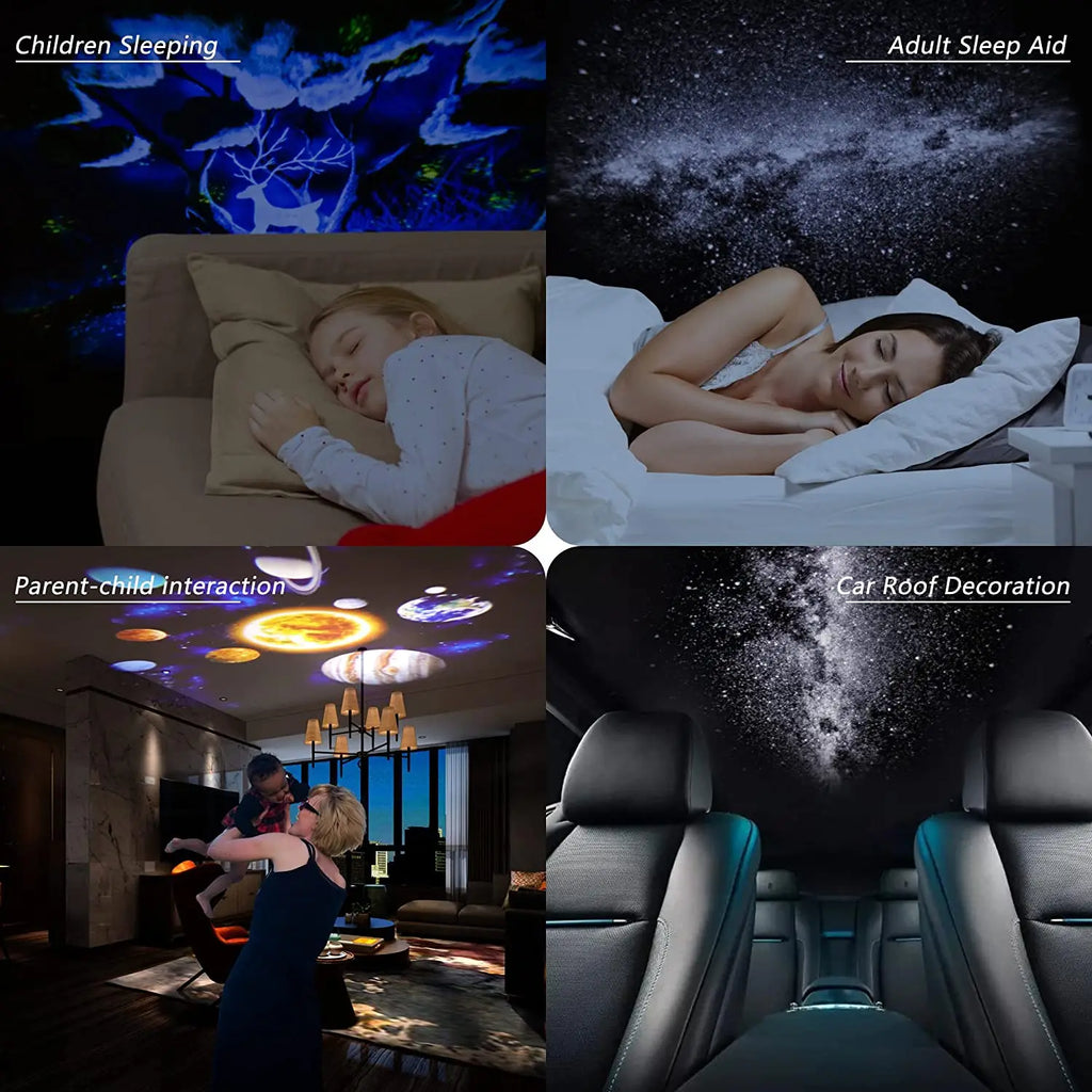 Galaxy Projector Night Light - 360° Starry Sky Planetarium Lamp