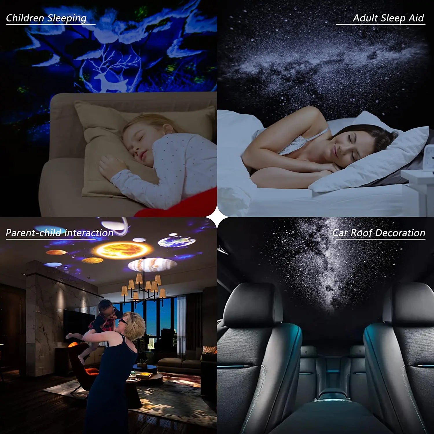 Galaxy Projector Night Light - 360° Starry Sky Planetarium Lamp