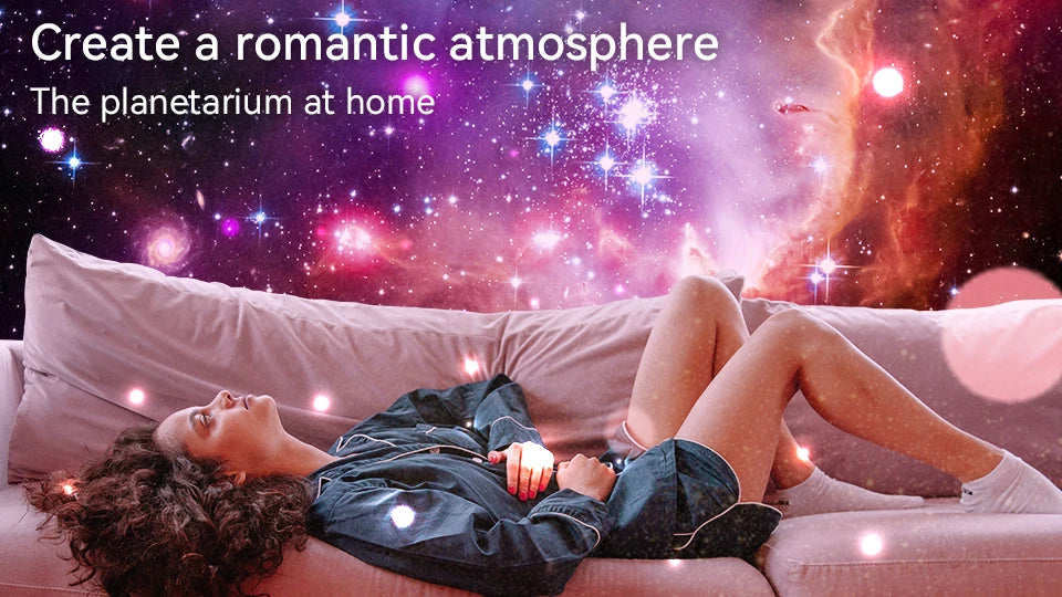 Galaxy Projector Night Light - 360° Starry Sky Planetarium Lamp