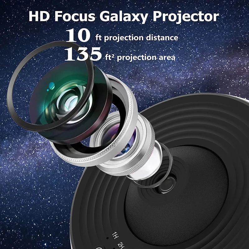 Galaxy Projector Night Light - 360° Starry Sky Planetarium Lamp