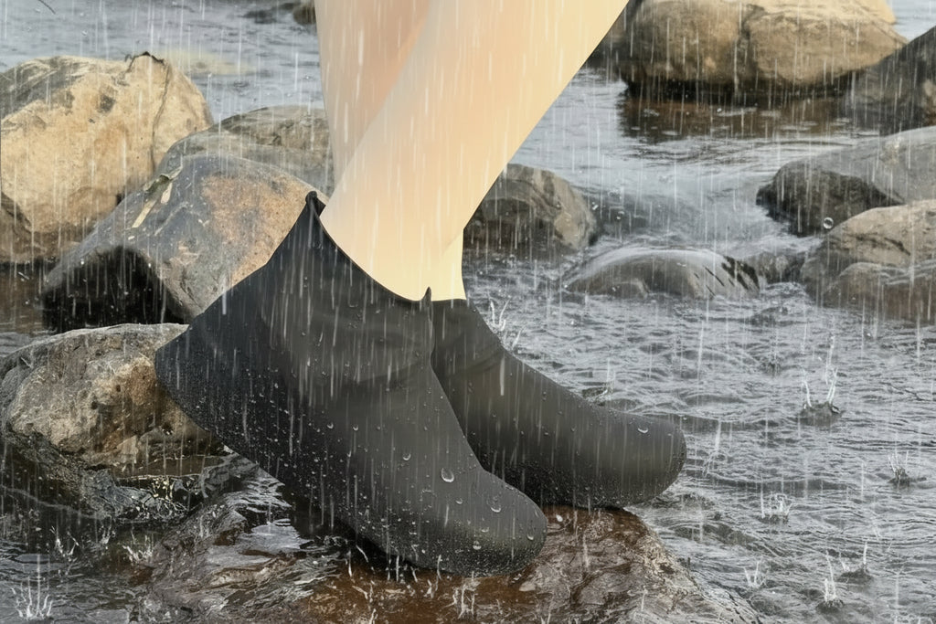 Waterproof Shoe Covers - Reusable Rain Boot Protectors (2 Pairs)