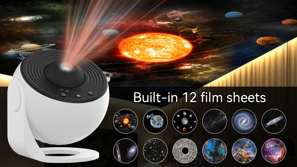 Galaxy Projector Night Light - 360° Starry Sky Planetarium Lamp