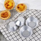 Portuguese Egg Tart Molds - 10-Pack Aluminum Baking Cups
