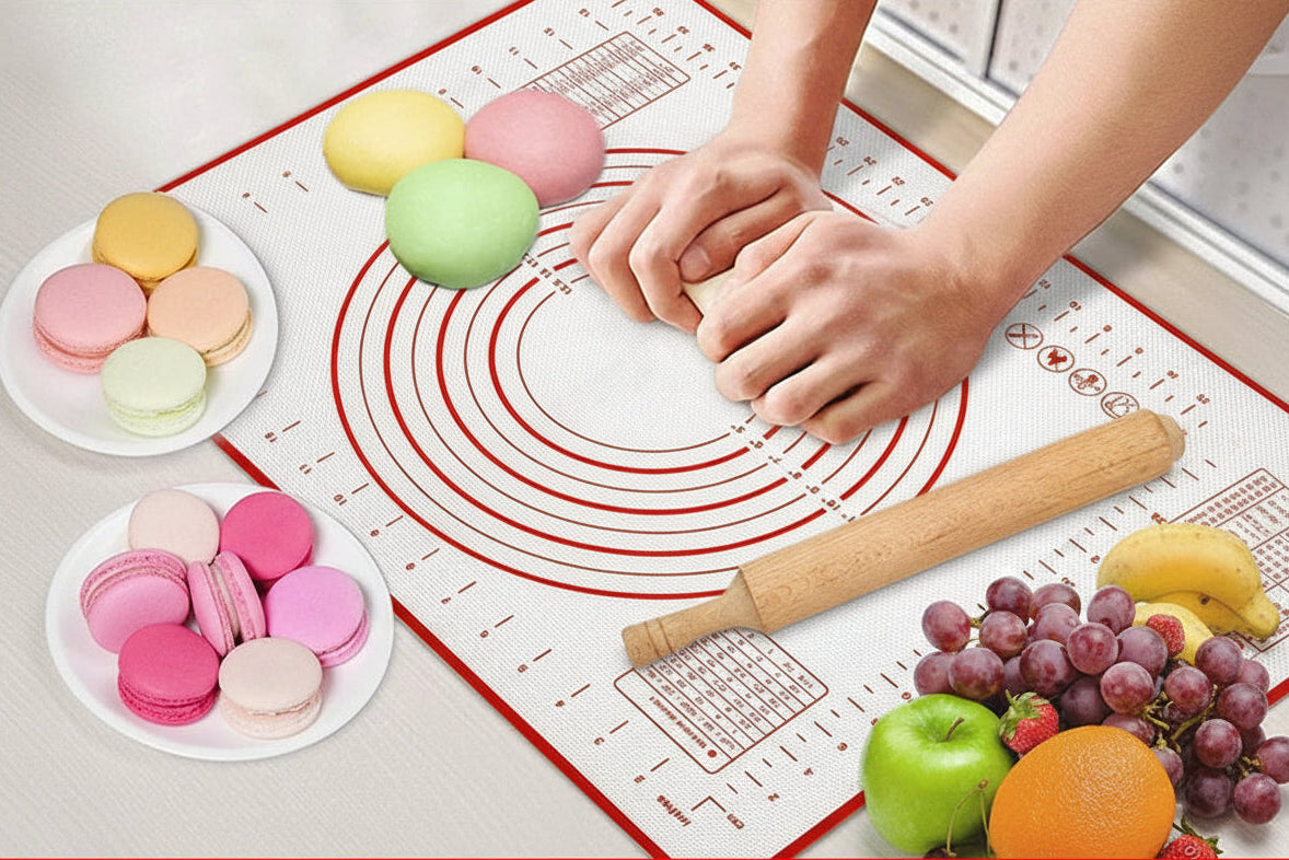 Silicone Baking Mat Large - Nonstick Pastry Rolling Surface