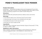 Pond's Translucent Face Powder (Perfect Radiance BB, Pinkish Glow, Watermelon Fresh & Bright)