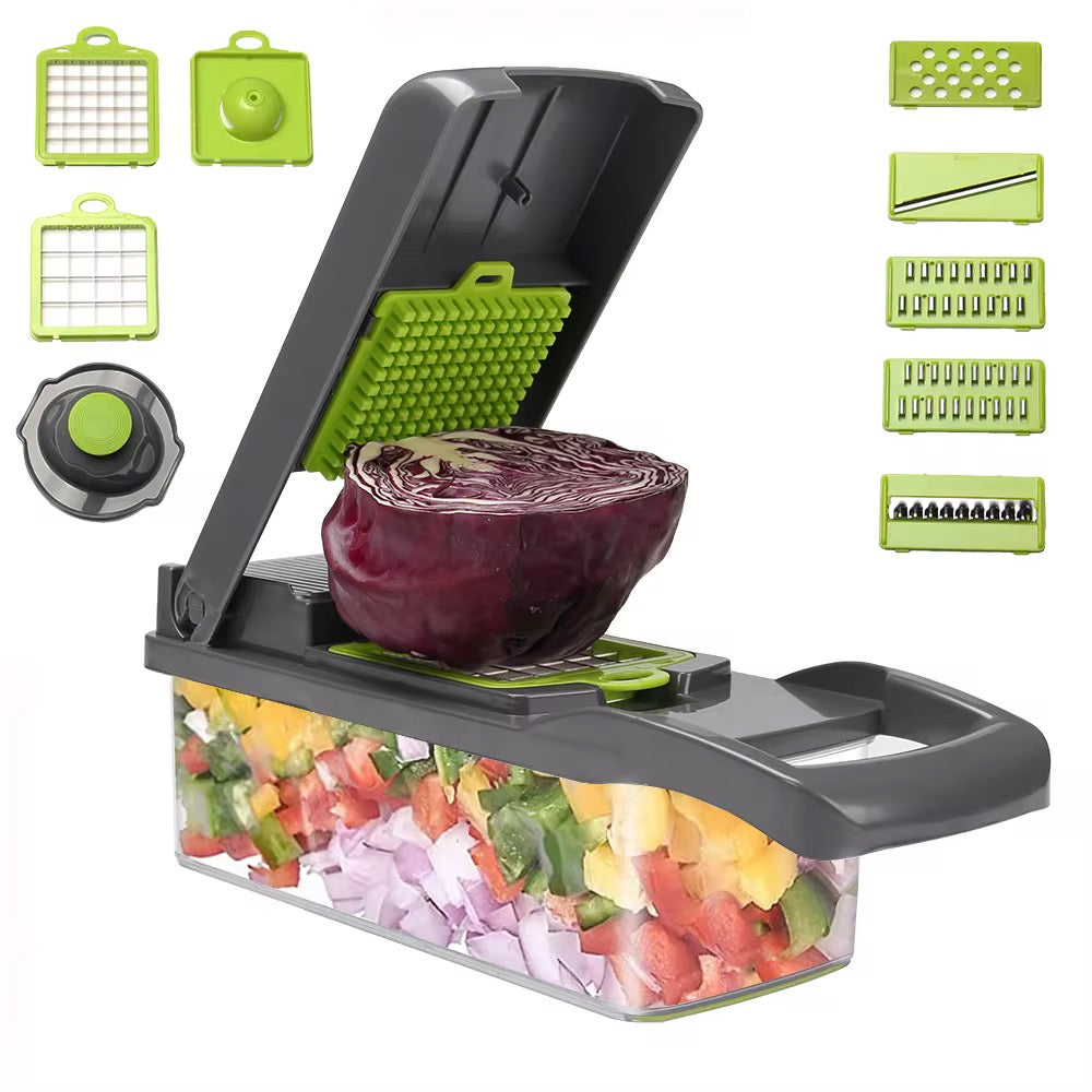 12-in-1 Professional Kitchen Chopper - Multifunctional Vegetable Slicer & Dicer