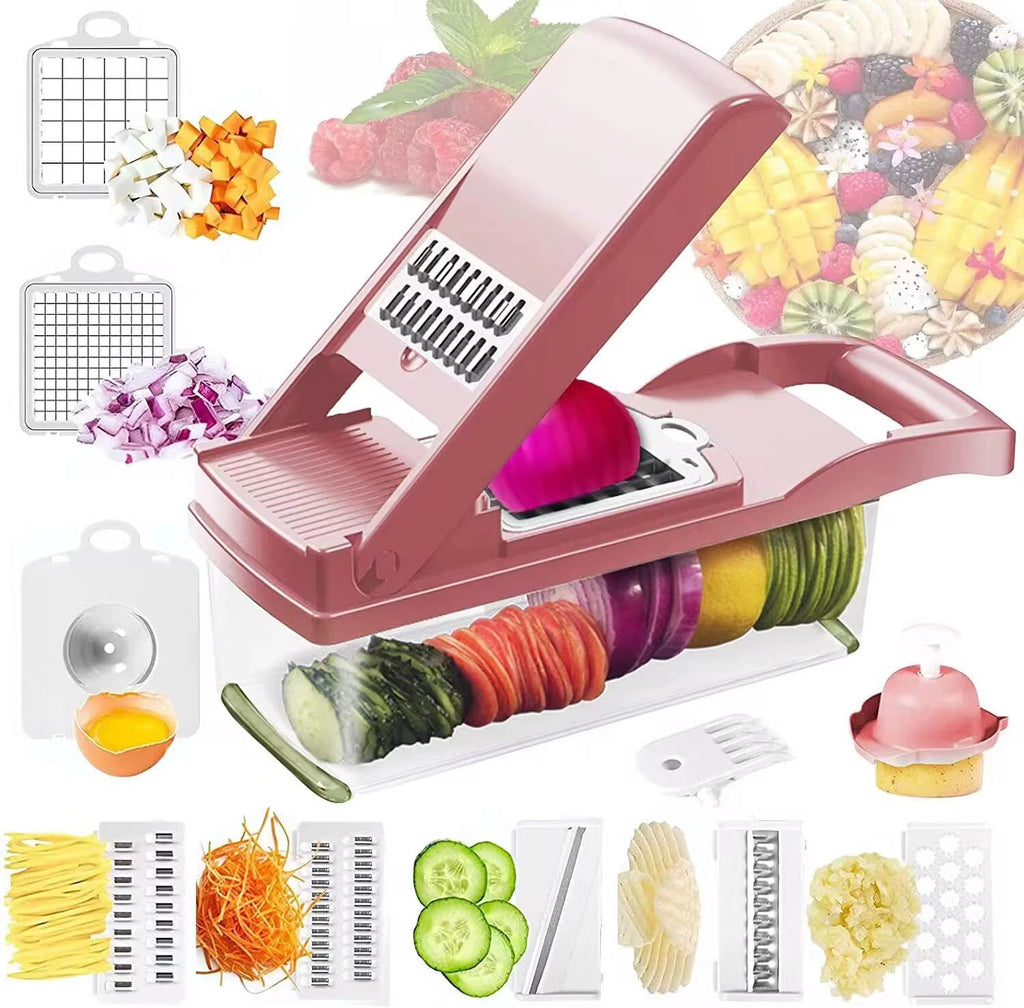 12-in-1 Professional Kitchen Chopper - Multifunctional Vegetable Slicer & Dicer