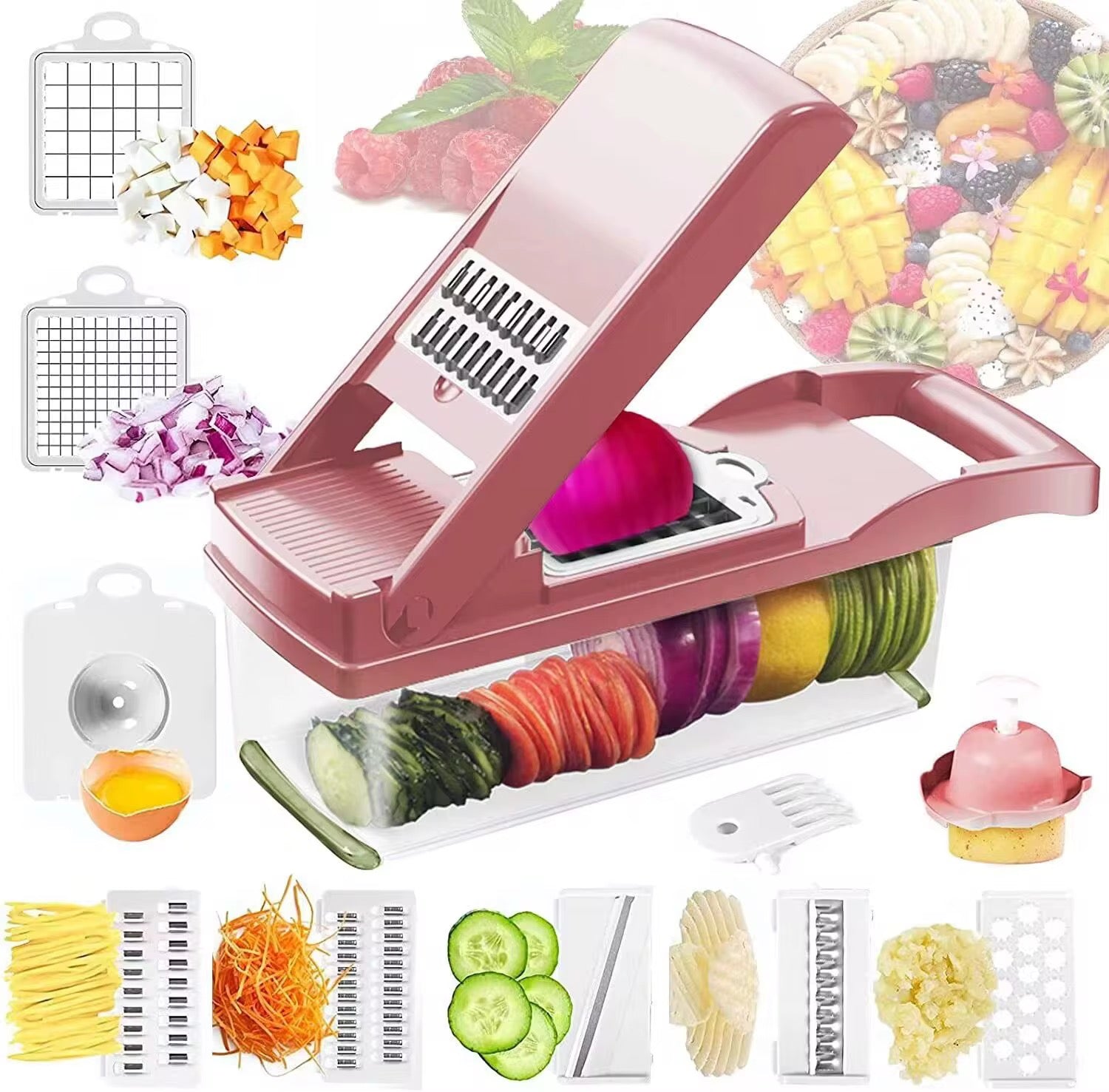 12-in-1 Professional Kitchen Chopper - Multifunctional Vegetable Slicer & Dicer