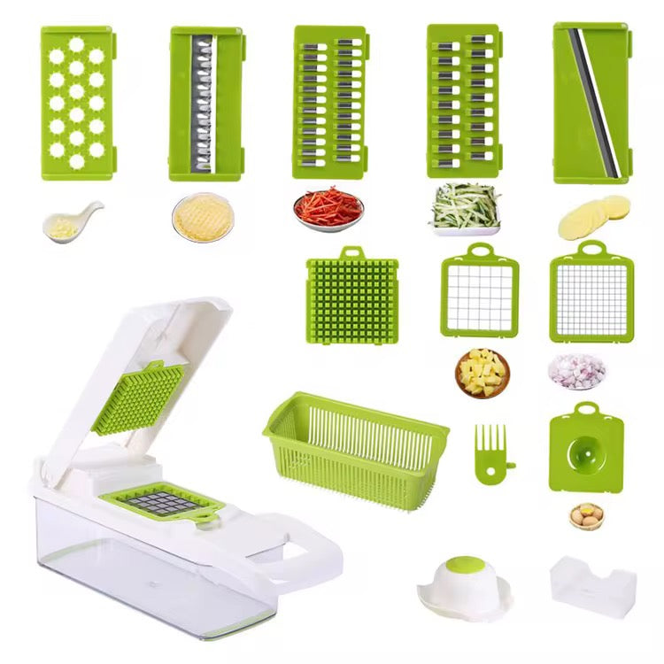 12-in-1 Professional Kitchen Chopper - Multifunctional Vegetable Slicer & Dicer