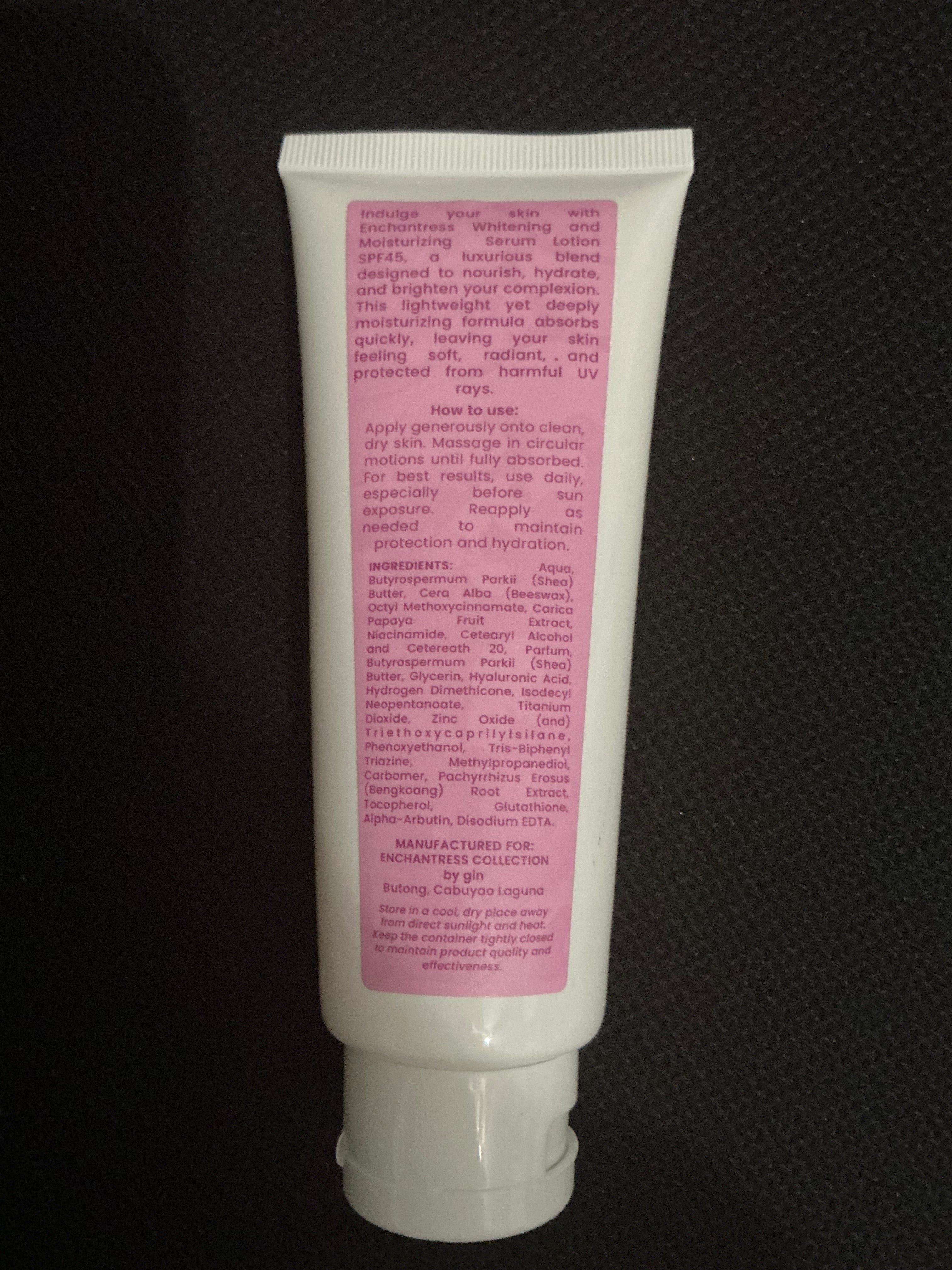 Enchantress Brightening Body Serum Lotion SPF45 - Moisturizing & Radiance Boost