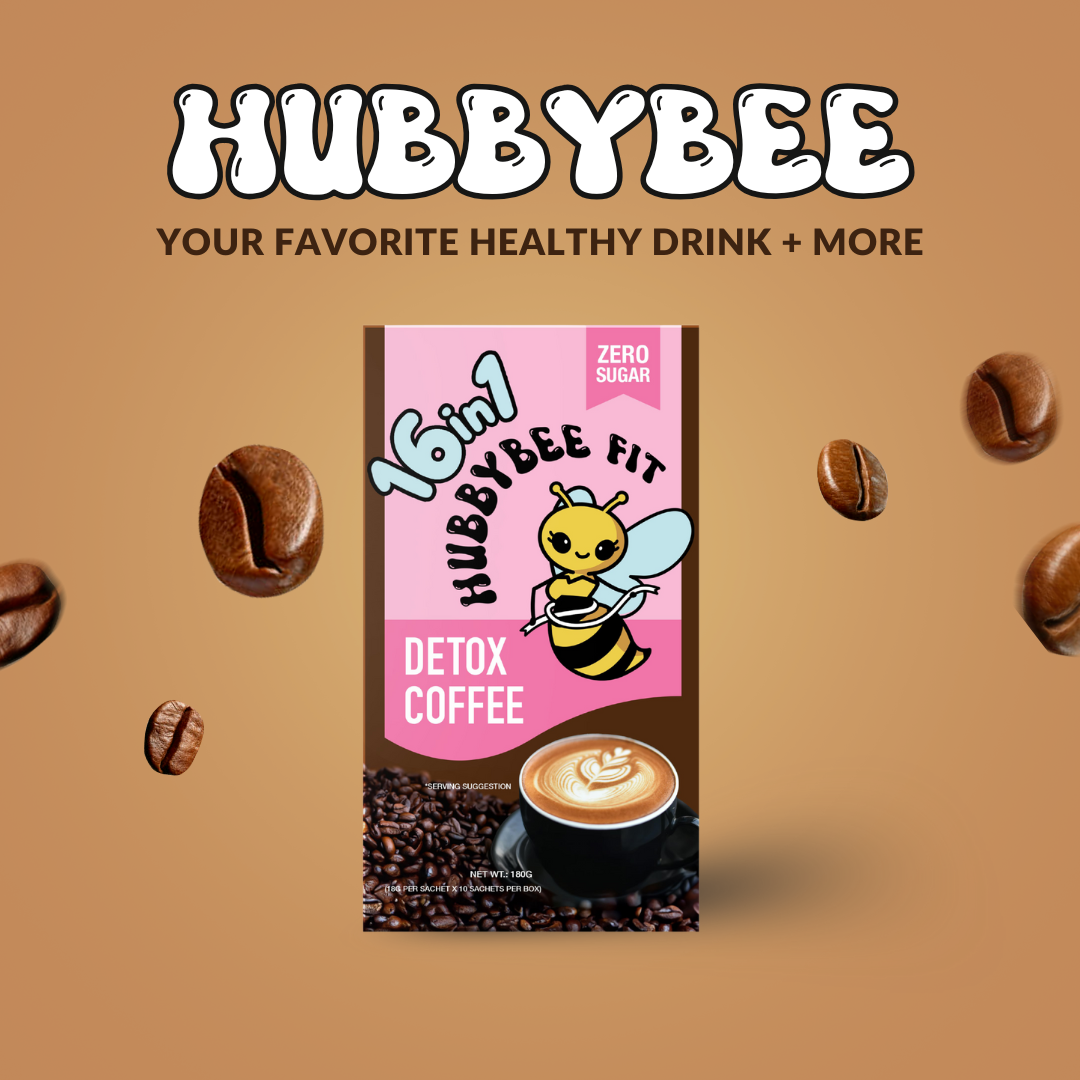 HubbyBee Fit 16-in-1 Premium Coffee Blend with Collagen & Superfoods (10 Sachets)