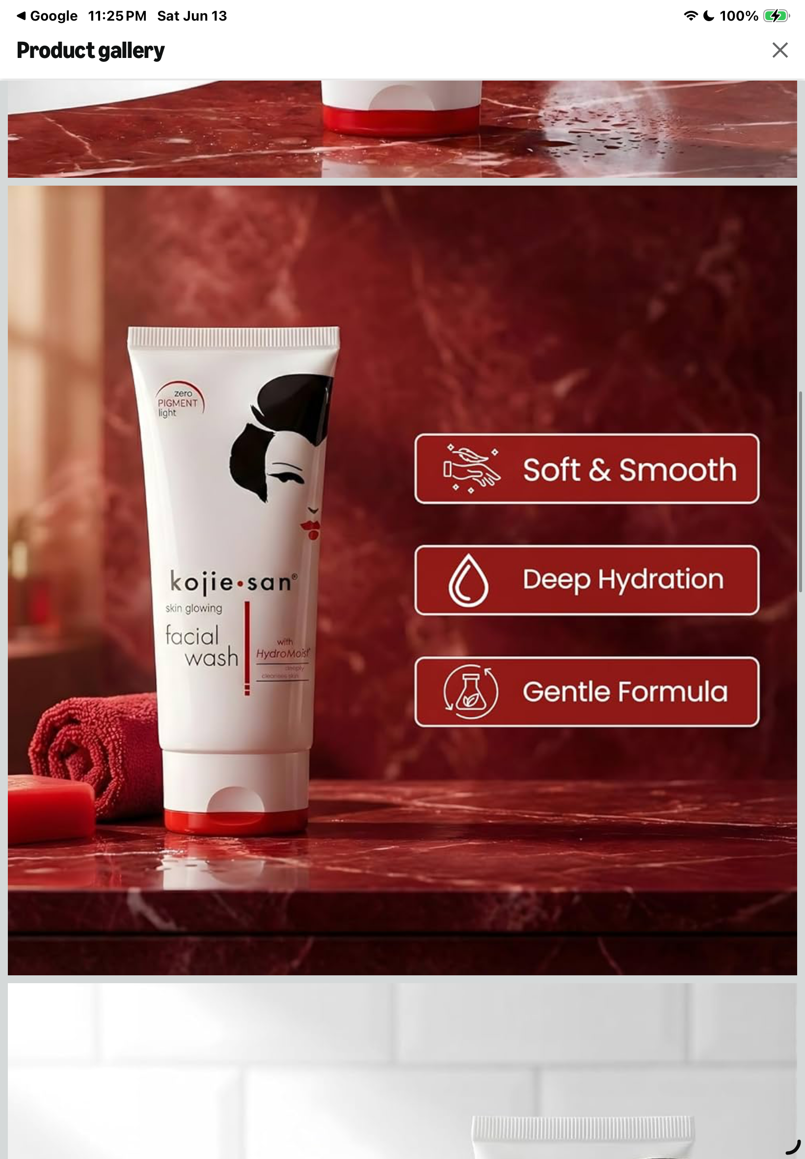 Kojie San Skin Brightening Face Wash with Hydromoist 100g