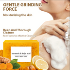 Natural Vegan Turmeric & Kojic Acid Soap – Brightening & Anti-Acne Bar, 100g