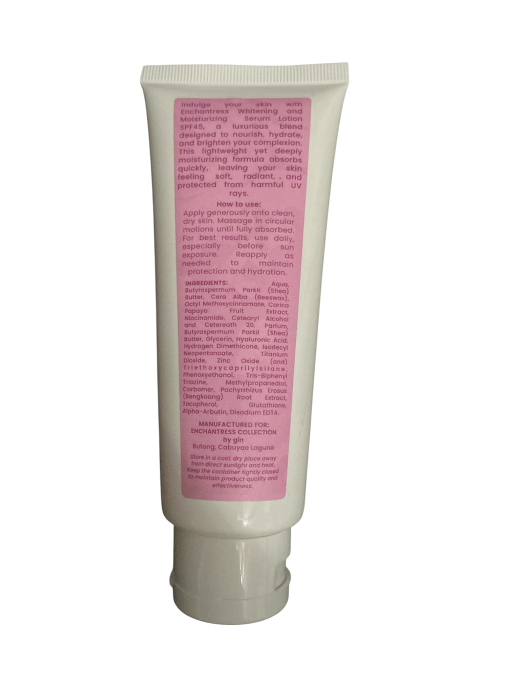 Enchantress Brightening Body Serum Lotion SPF45 - Moisturizing & Radiance Boost