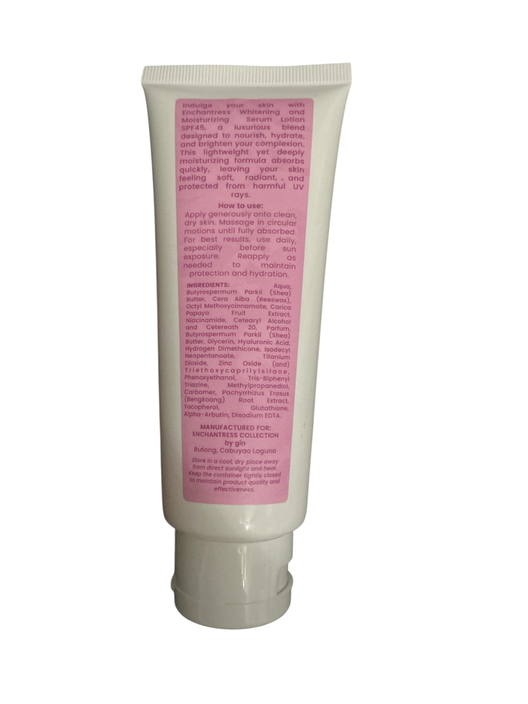 Enchantress Brightening Body Serum Lotion SPF45 - Moisturizing & Radiance Boost