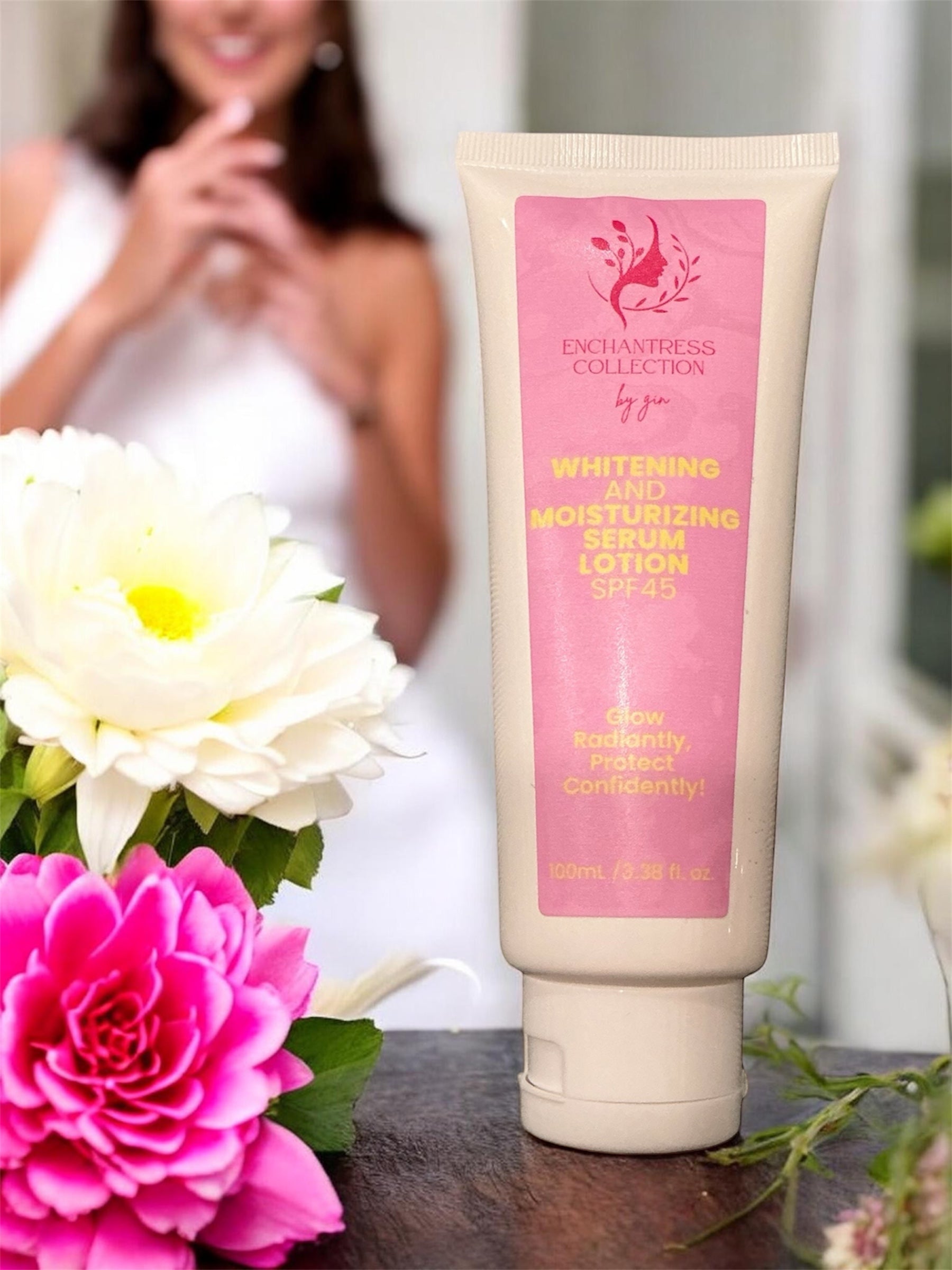 Enchantress Brightening Body Serum Lotion SPF45 - Moisturizing & Radiance Boost