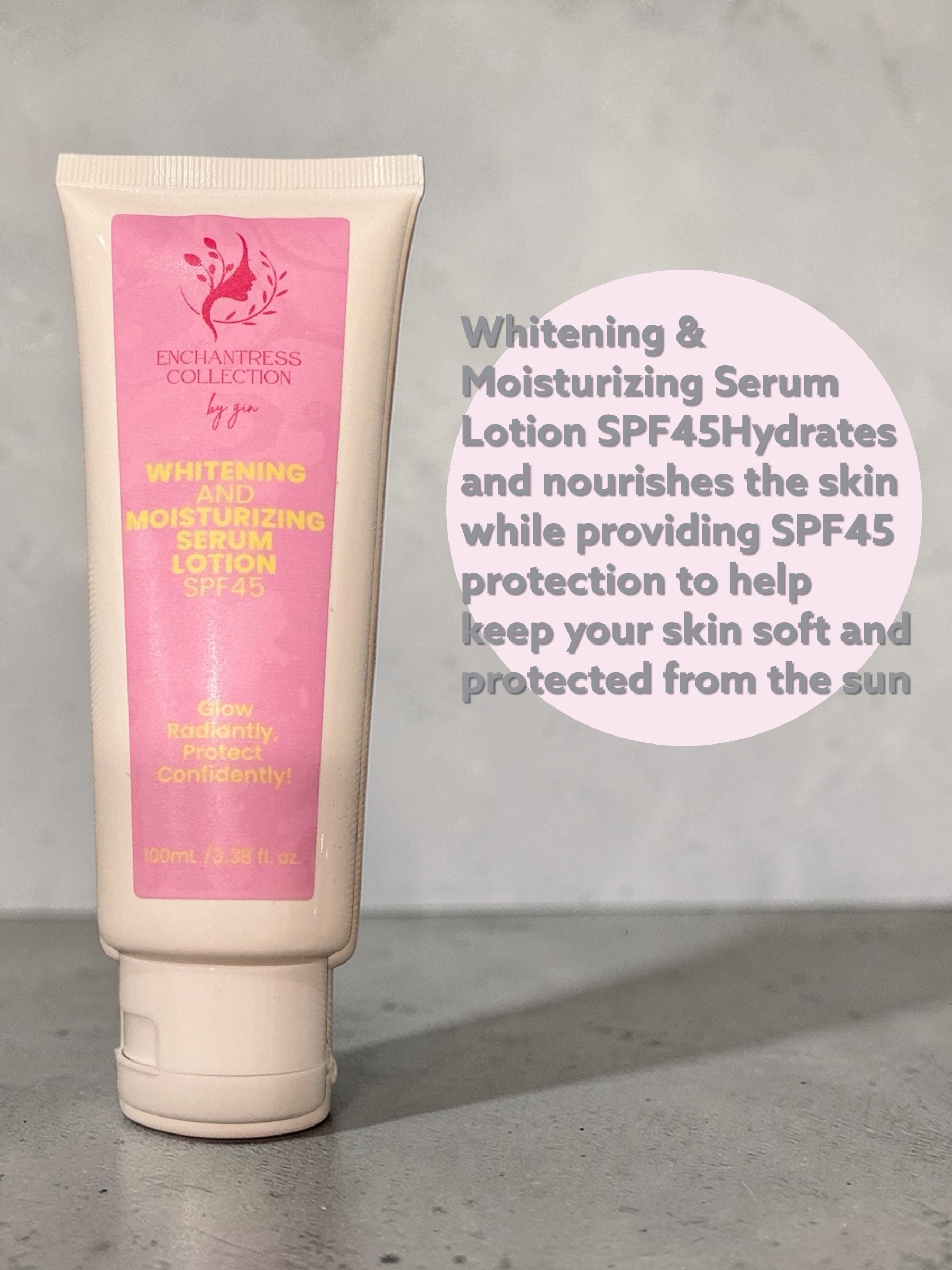 Enchantress Glow Combo – Moisturizing Serum SPF 45 + Glutathione Soap