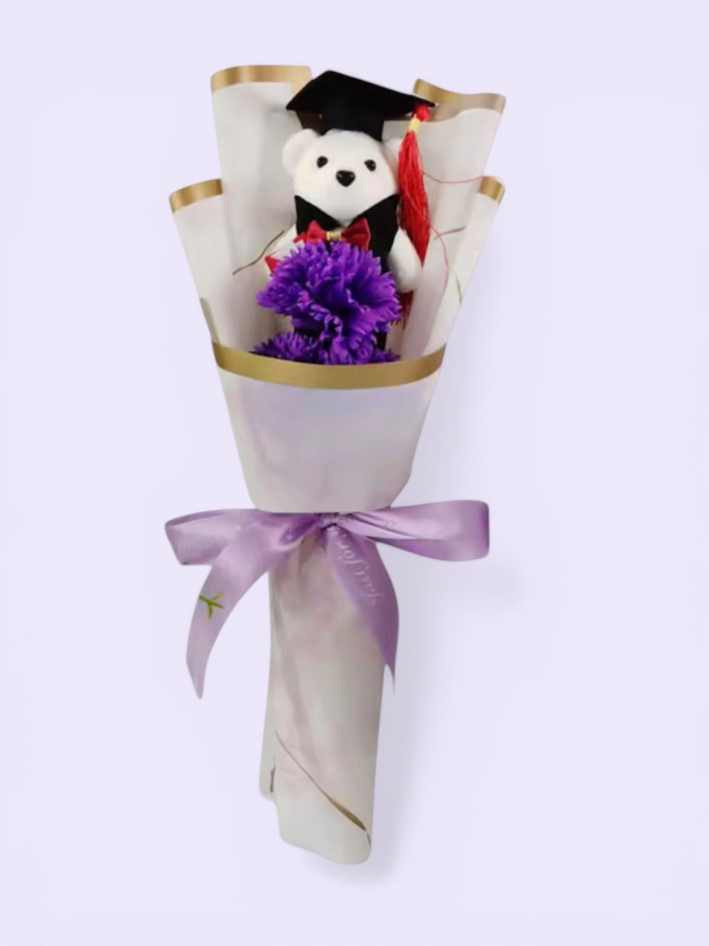 Graduation Gift Bear Flower Bouquet