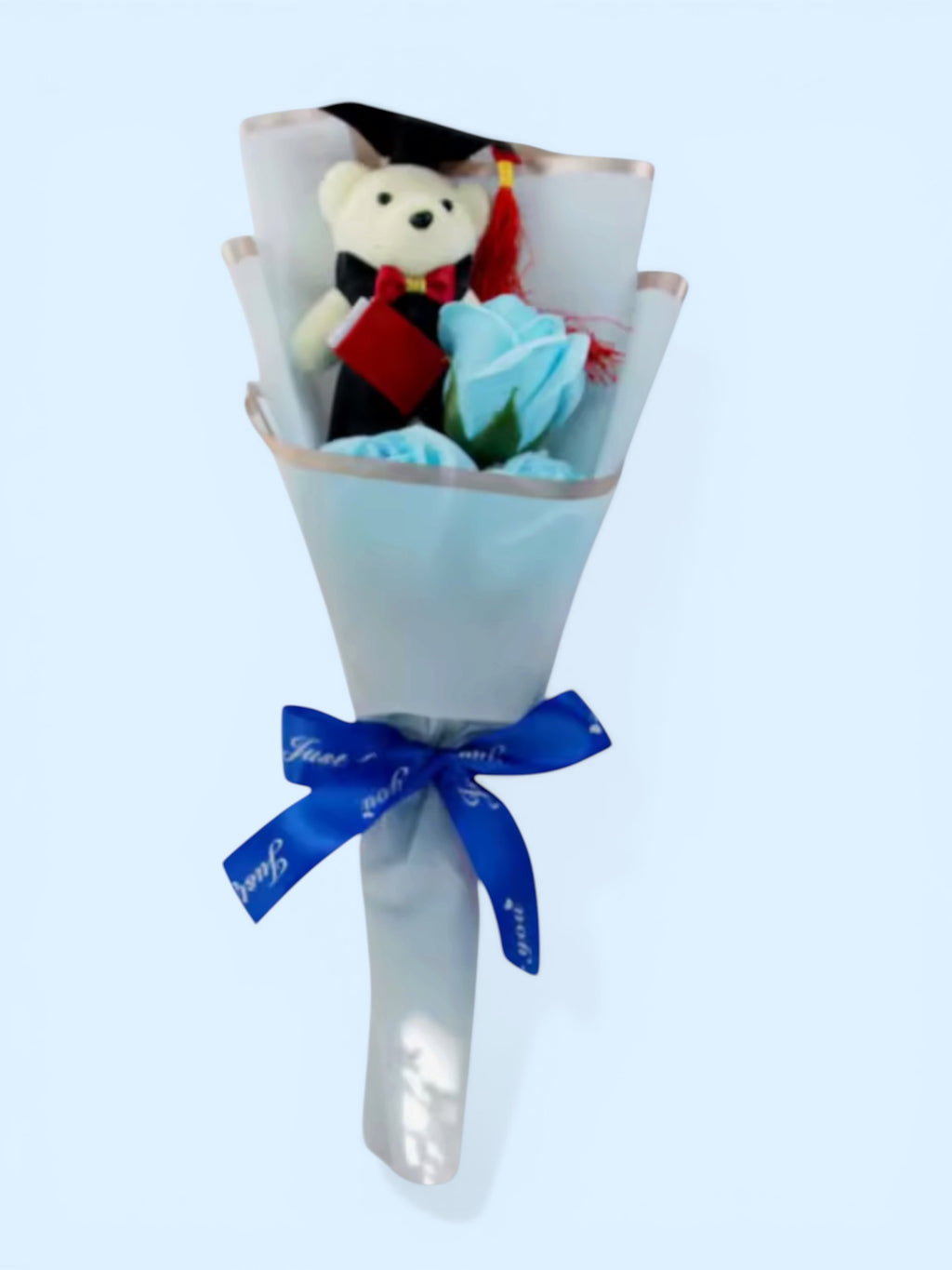Graduation Gift Bear Flower Bouquet