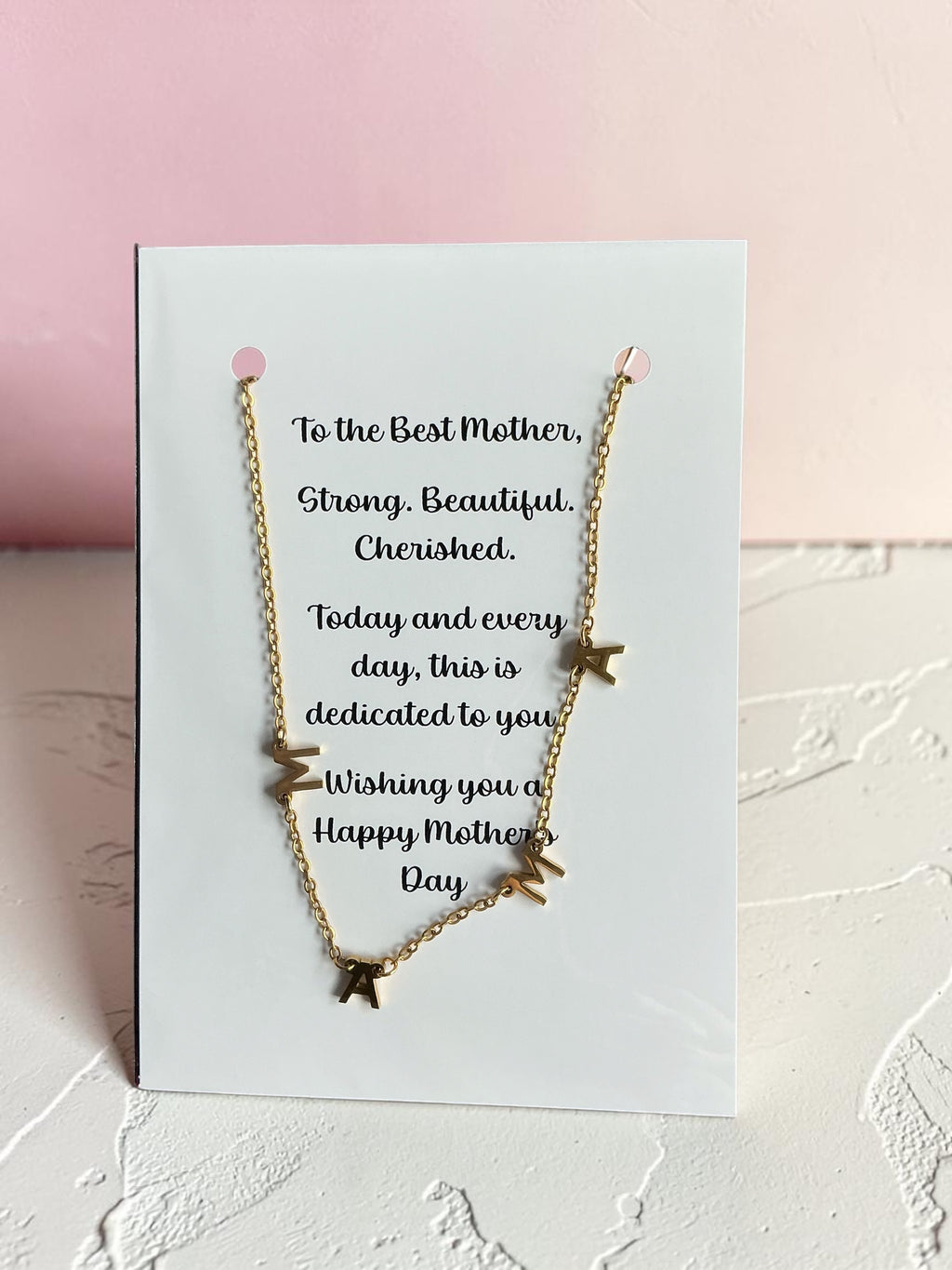 18k Gold-Plated Mama Necklace | Mother's Day Gift
