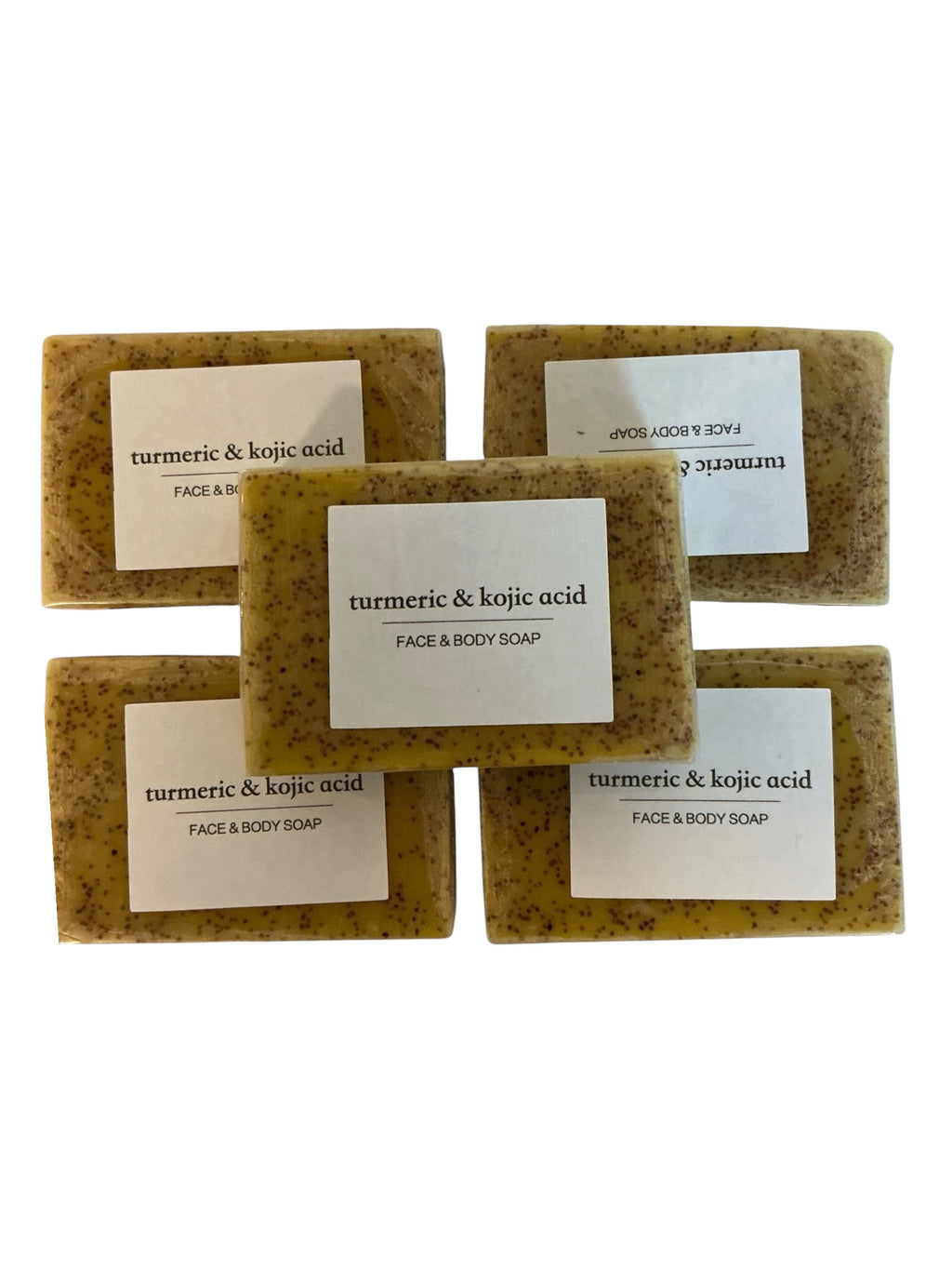 Natural Vegan Turmeric & Kojic Acid Soap – Brightening & Anti-Acne Bar, 100g