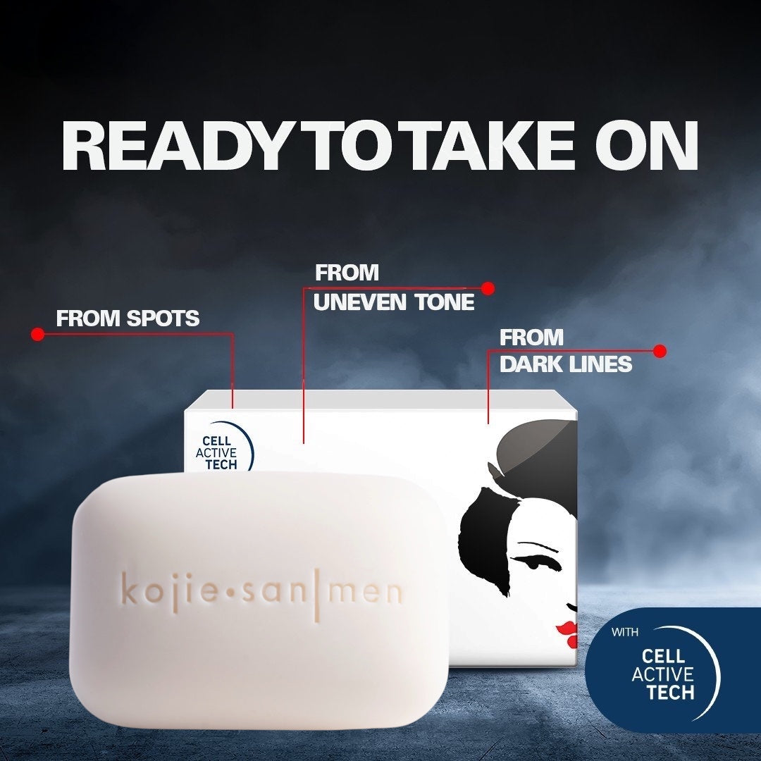 Authentic Kojie-San Men Face & Body Brightening Soap 135g