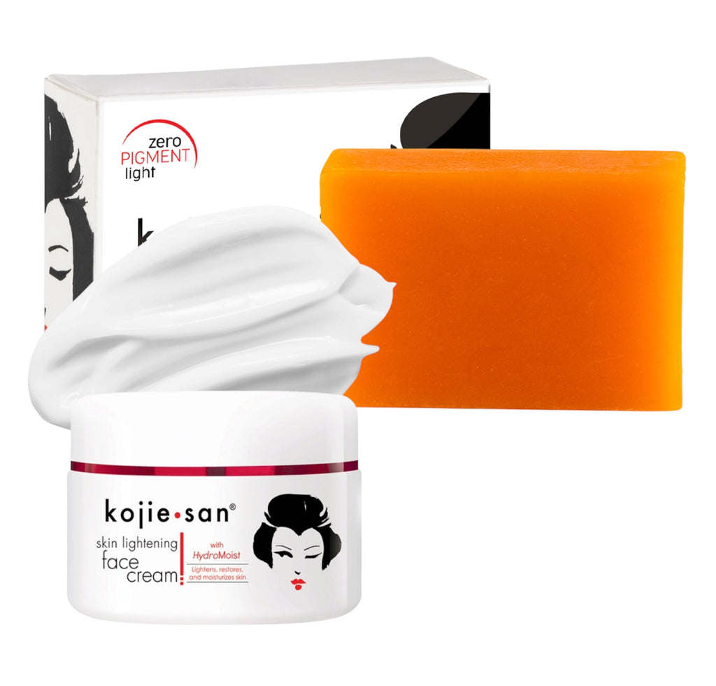 Kojie-San Brightening Soap & Face Cream Duo