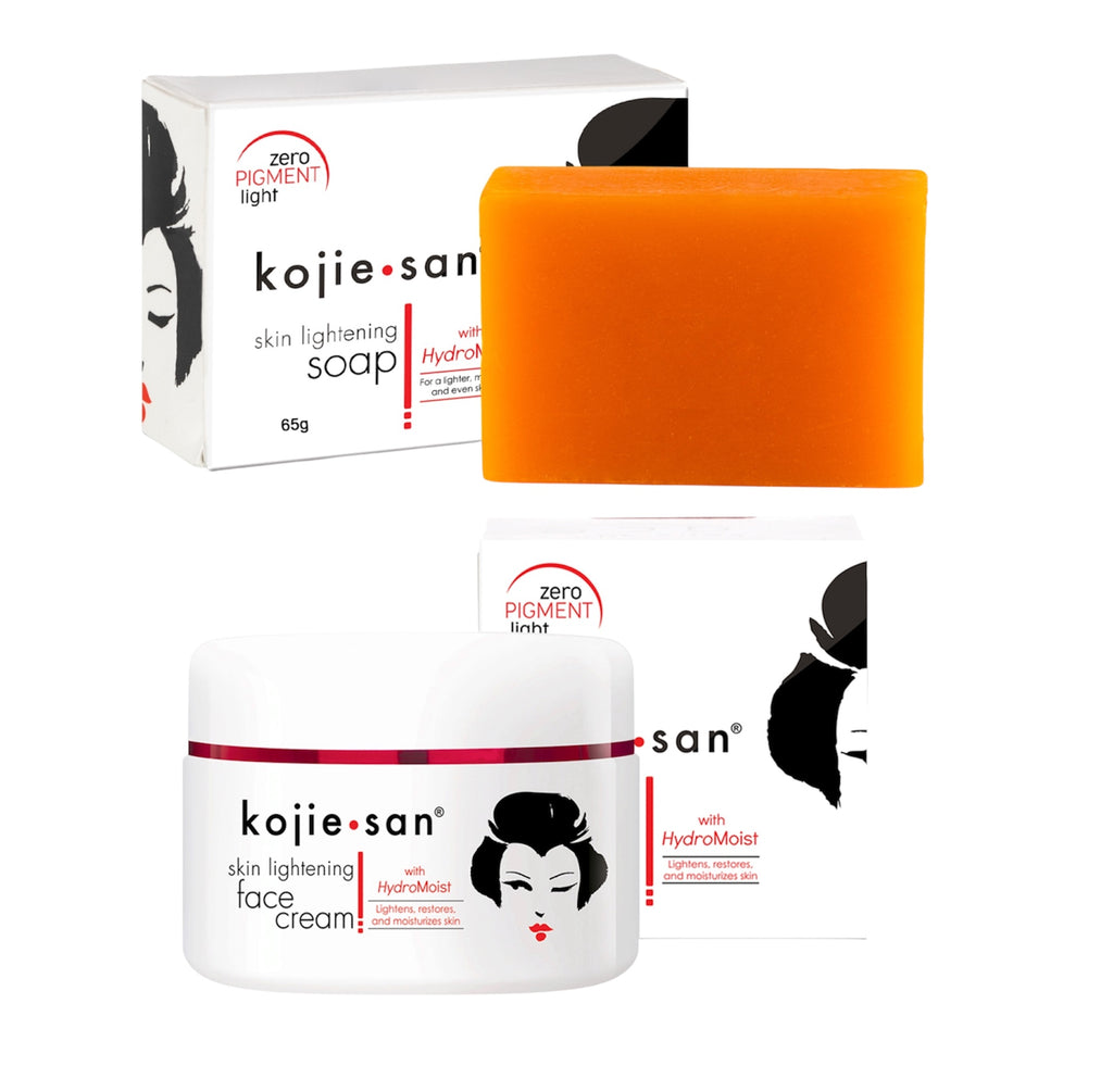Kojie-San Brightening Soap & Face Cream Duo