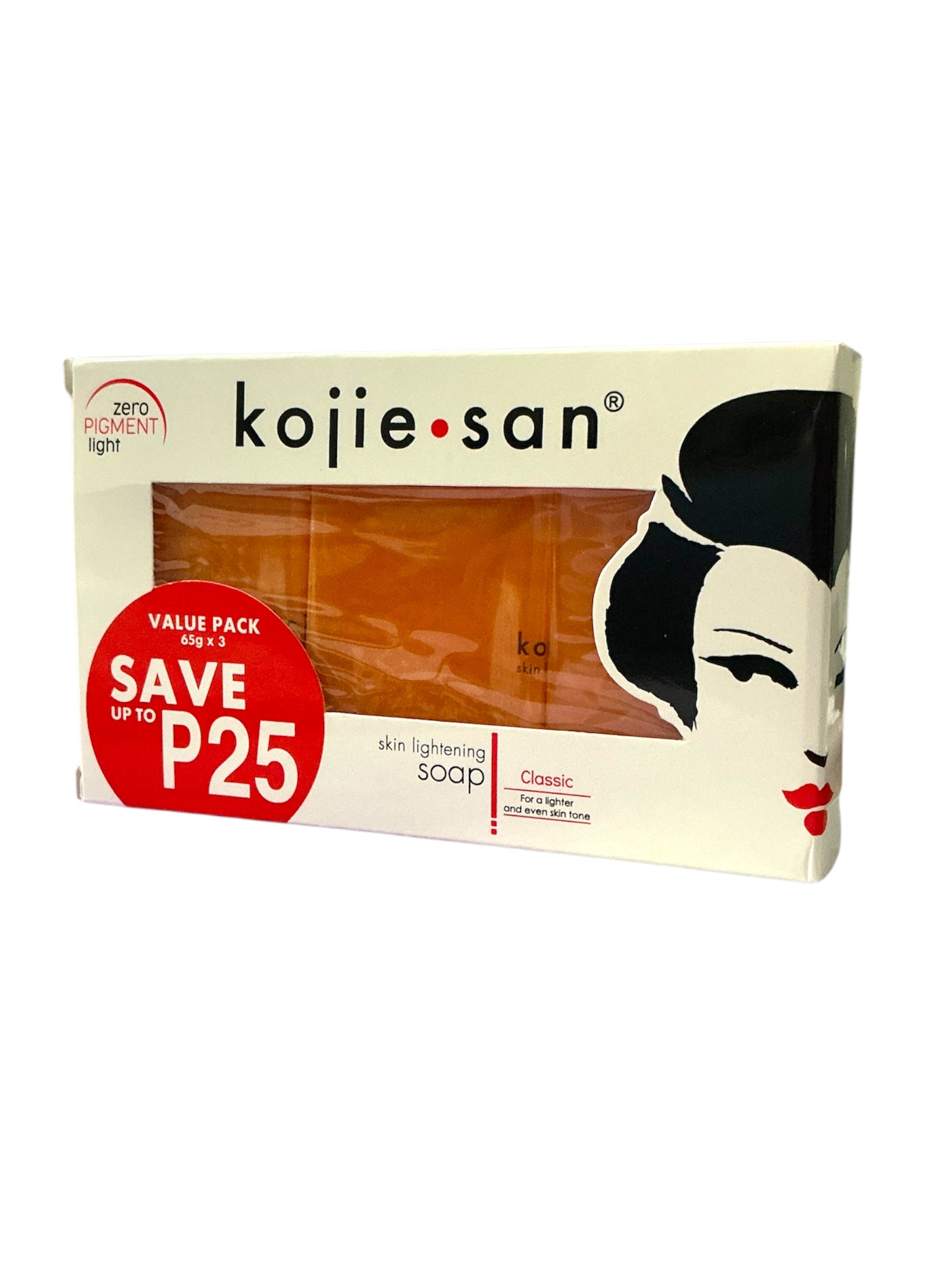 Kojie San Kojic Acid Soap 3-Pack (65g each)