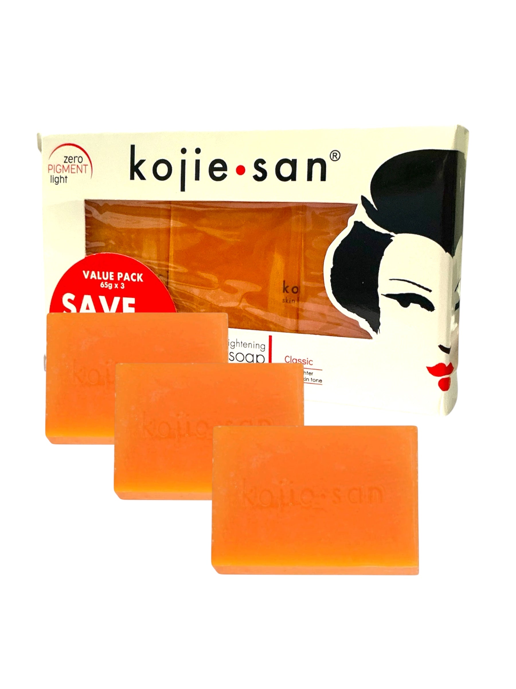 Kojie San Kojic Acid Soap 3-Pack (65g each)