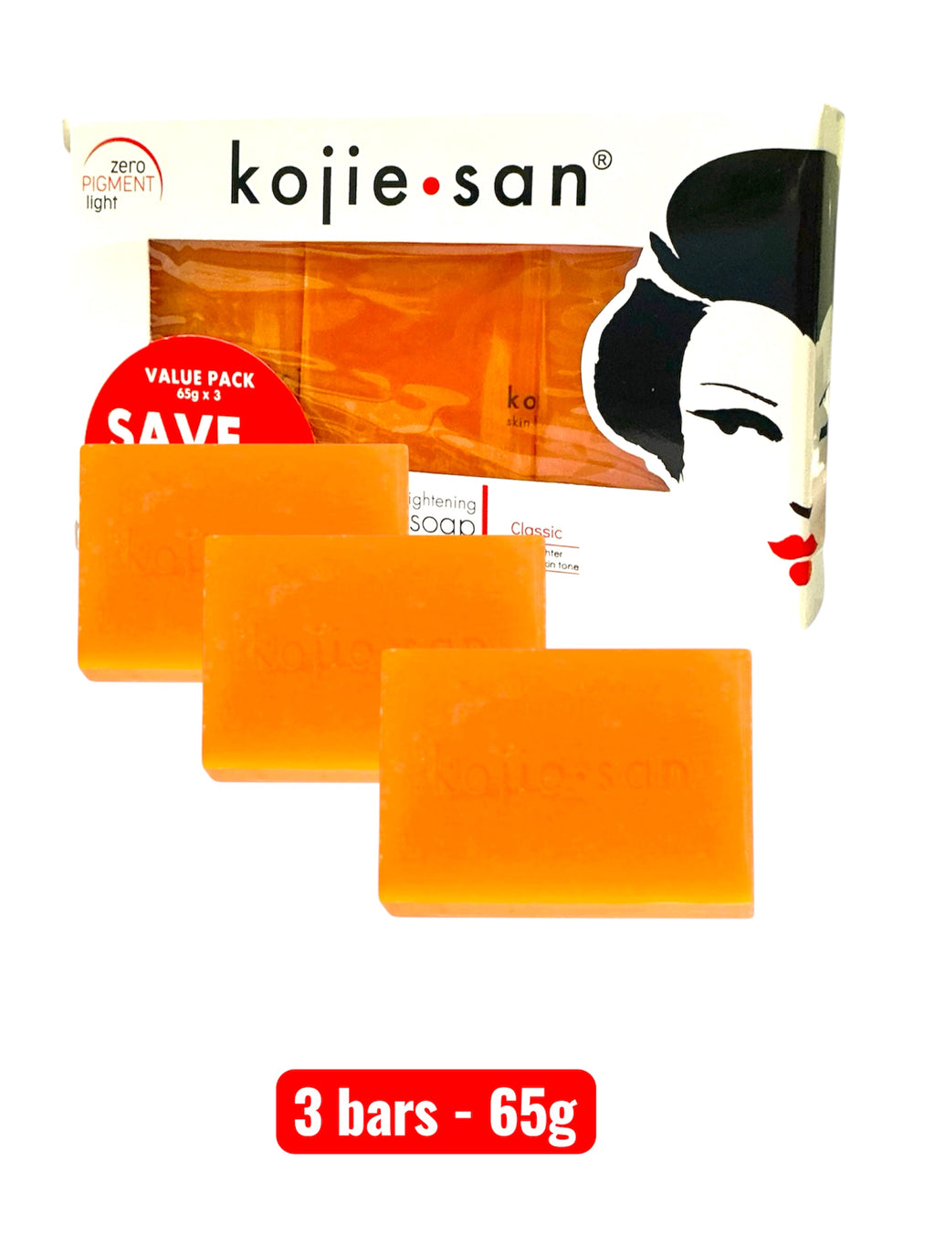 Kojie San Kojic Acid Soap 3-Pack (65g each)