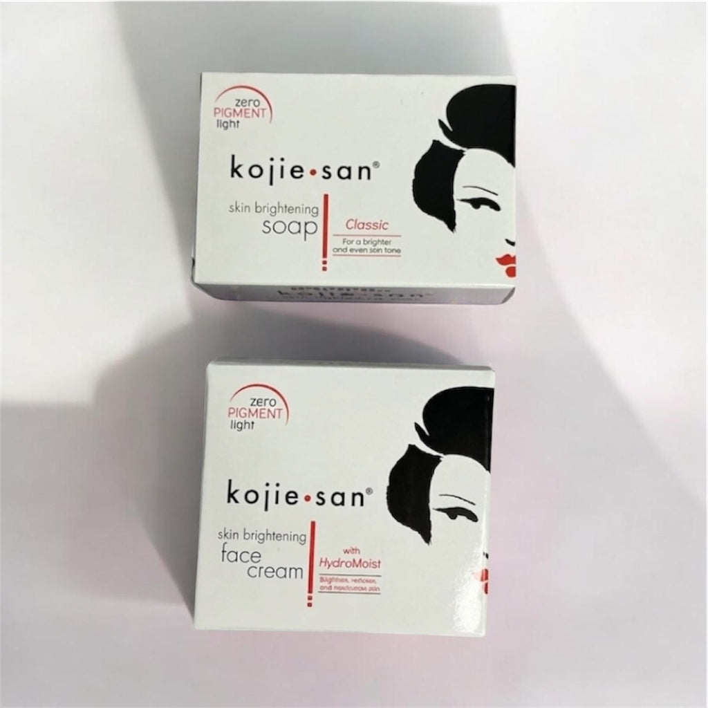 Kojie-San Brightening Soap & Face Cream Duo