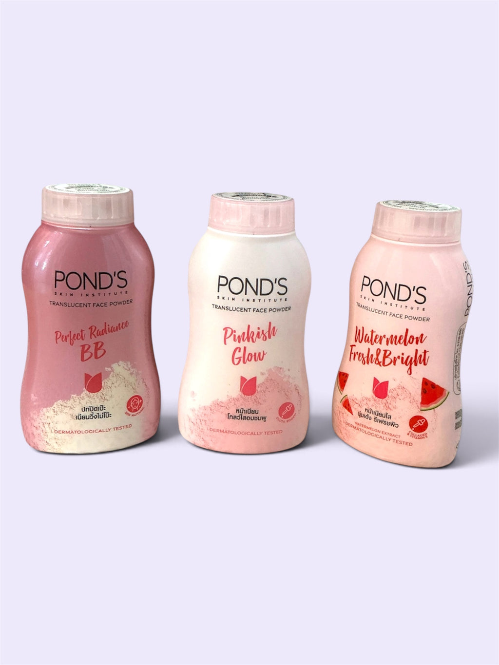Pond's Translucent Face Powder (Perfect Radiance BB, Pinkish Glow, Watermelon Fresh & Bright)