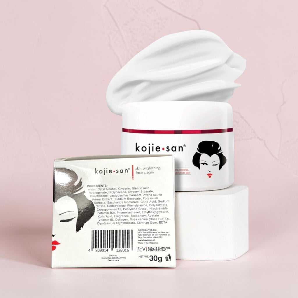 Kojie San Skin Brightening 3-Piece Set: Soap (65g), Face Cream (30g) & Body Lotion (250g)