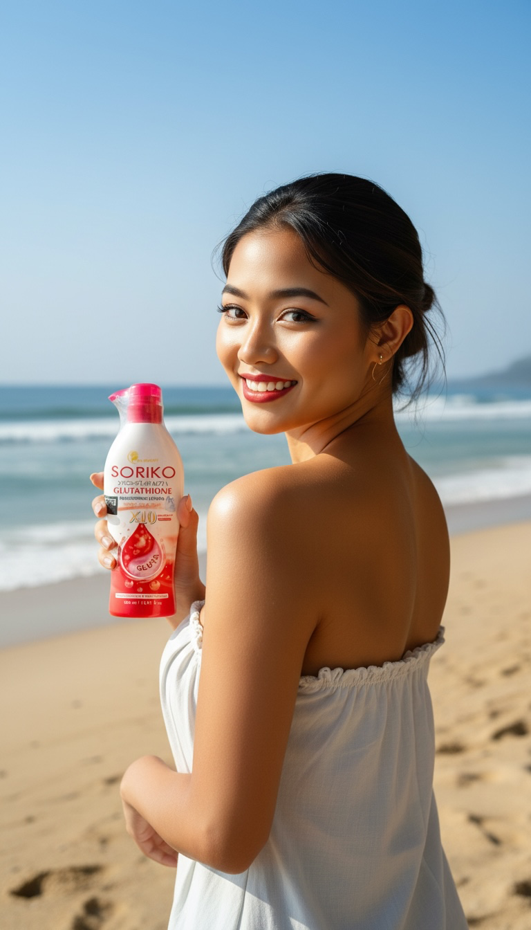 SORIKO Vitamin C & Glutathione Body Lotion (500 ml) – Daily Radiance & Protective Moisture
