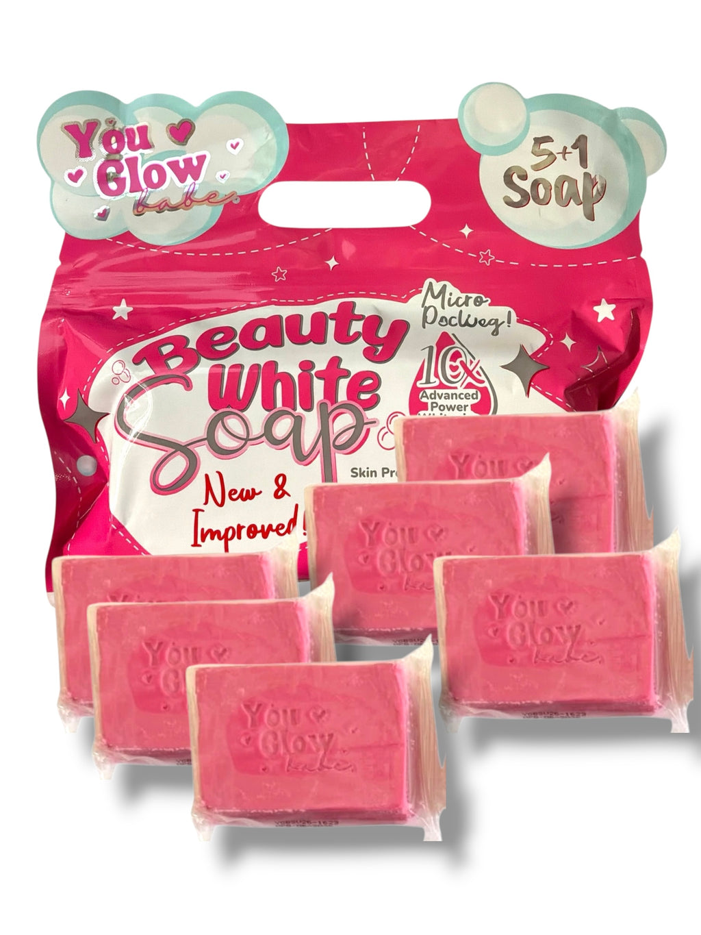 You Glow Babe Beauty White Soap – Daily Cleansing Bar | 6-Pack, 70g Each