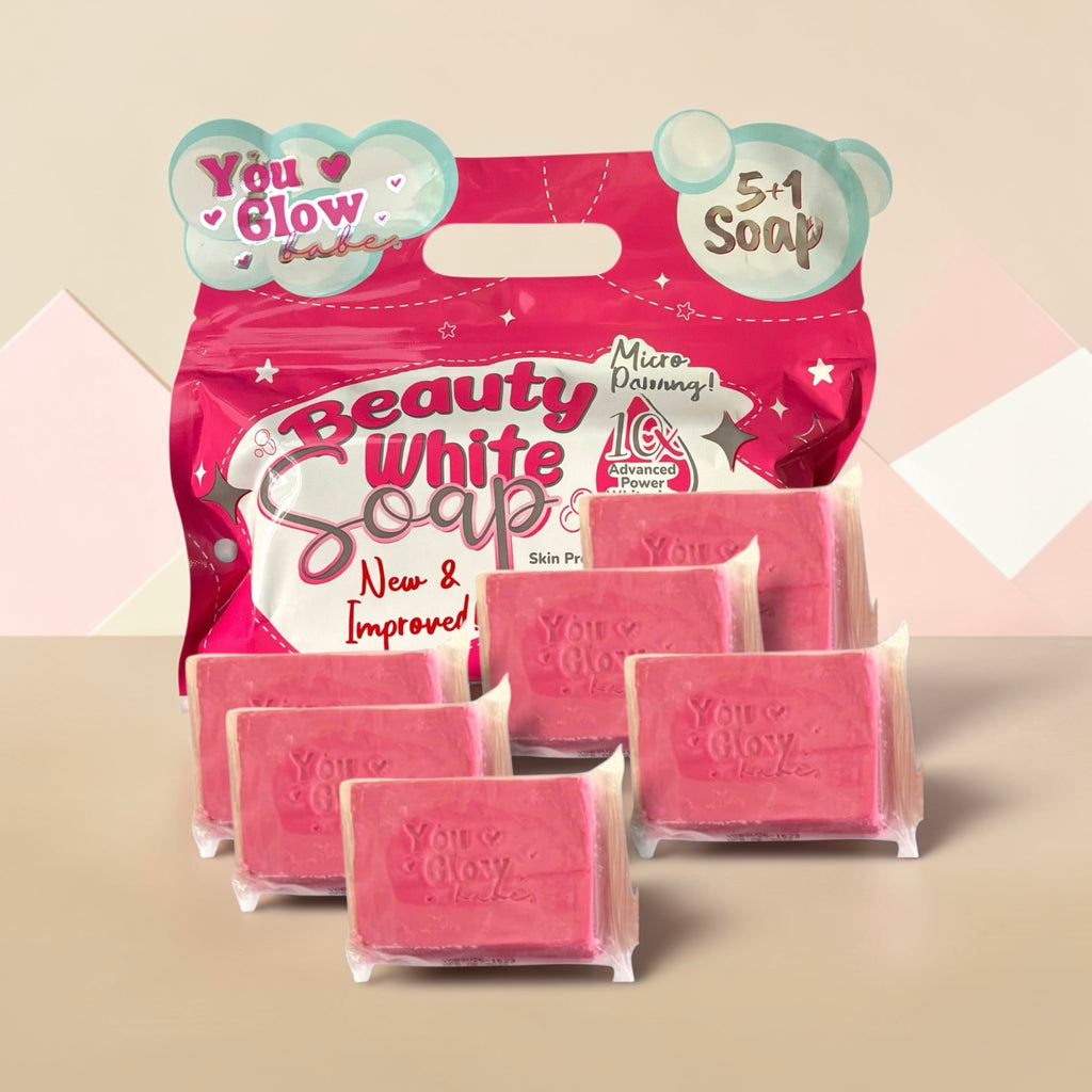 You Glow Babe Beauty White Soap – Daily Cleansing Bar | 6-Pack, 70g Each