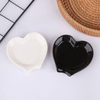 Ceramic Spoon Rest - Heart Shaped Kitchen Utensil Holder