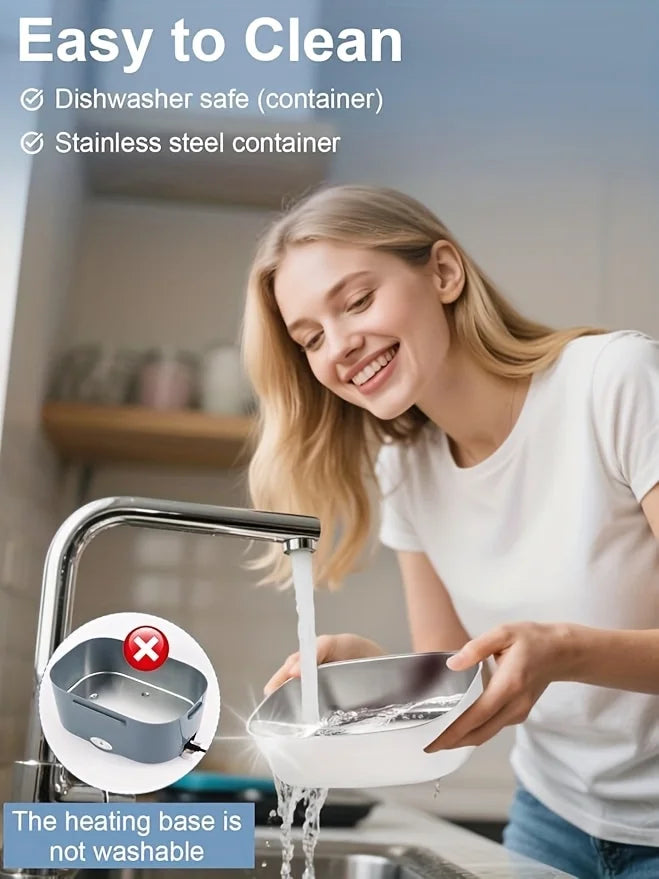 Electric Lunch Box Food Warmer - 1.5L Portable