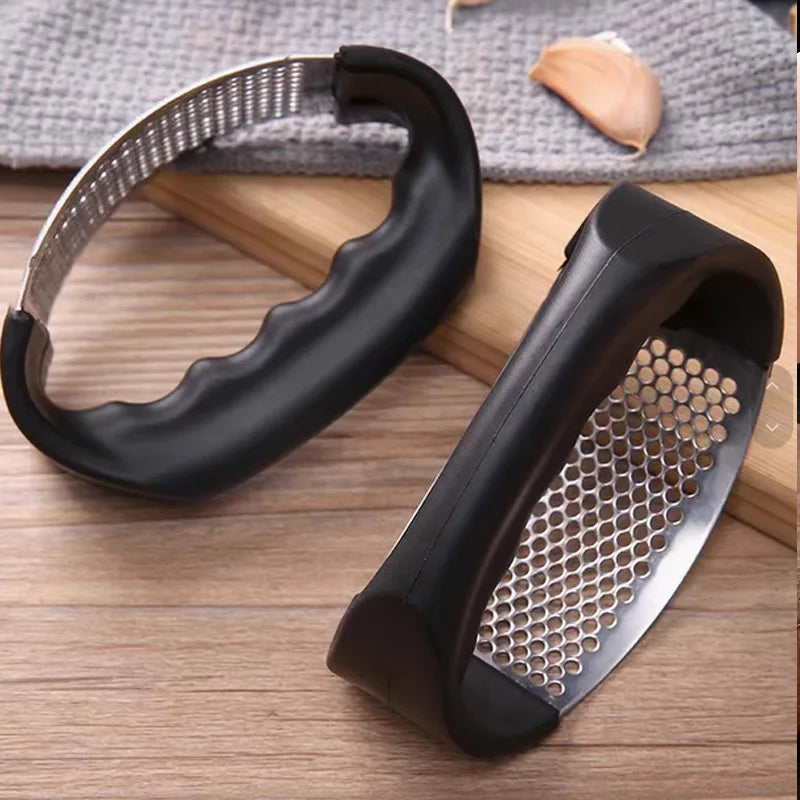 Stainless Steel Garlic Press - Easy One-Press Design