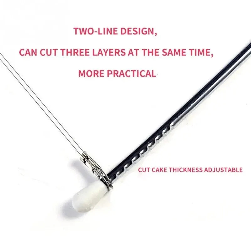 Adjustable Height Stainless Steel Cake Cutter/Slicer