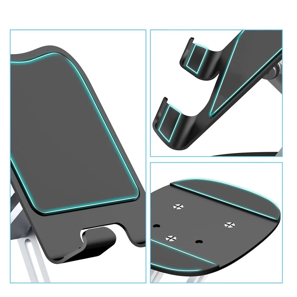 Universal Tablet & Phone Stand - 360° Adjustable Desk Mount with Detachable Arm