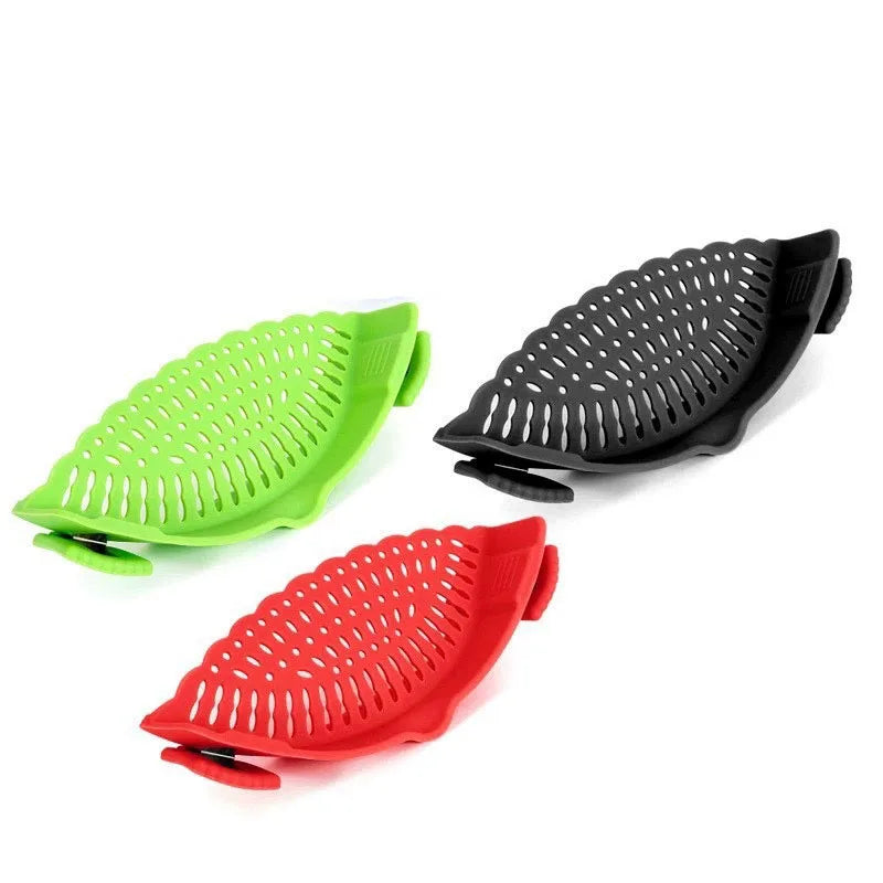 Silicone Pot Strainer - Clip-On Kitchen Colander (2 pcs)