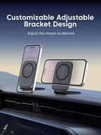 Magnetic Car Phone Holder Ultra-Thin Foldable Dashboard Mount